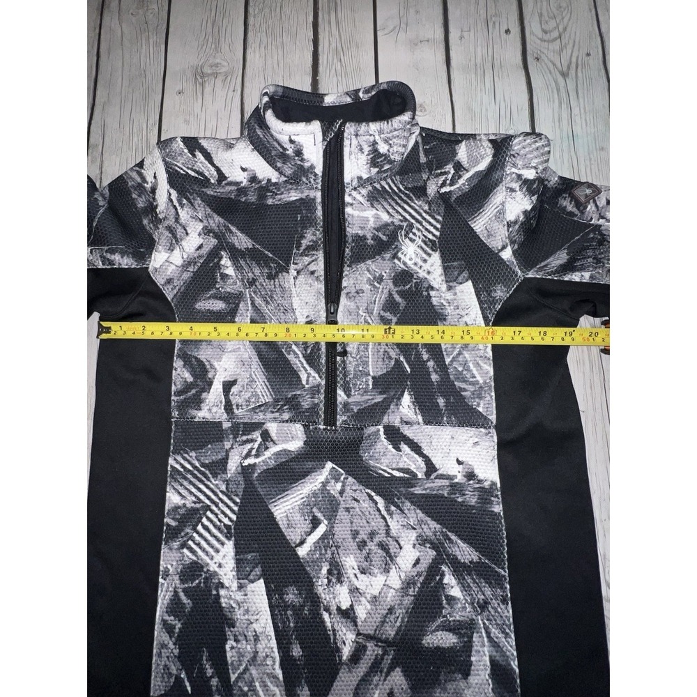 Spyder Logo Sweatshirt Pullover Black And White Boys Size XL 1/4 - Picture 5 of 8